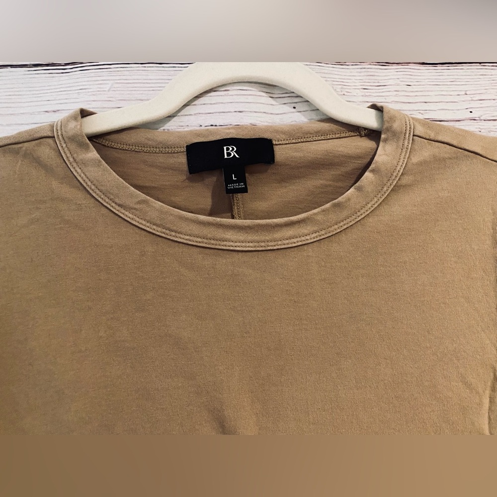 BANANA REPUBLIC MENS SOFT WASH TEE / WHISKEY - Picture 6 of 16